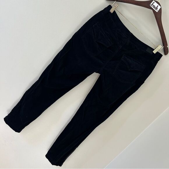 Joie Jeans Park Skinny Black Velvet Cargo Pants Boho Chic Classic Indie Artsy - Picture 11 of 16